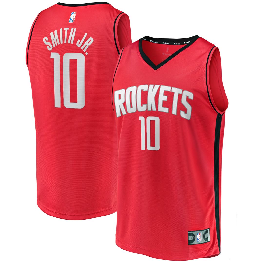 Jabari Smith Jr. | Houston Rockets | Youth Fast Break Replica Player Jersey - Icon Edition - Red