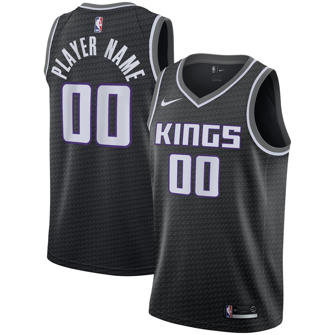 Sacramento Kings | Swingman Custom Jersey Black - Statement Edition