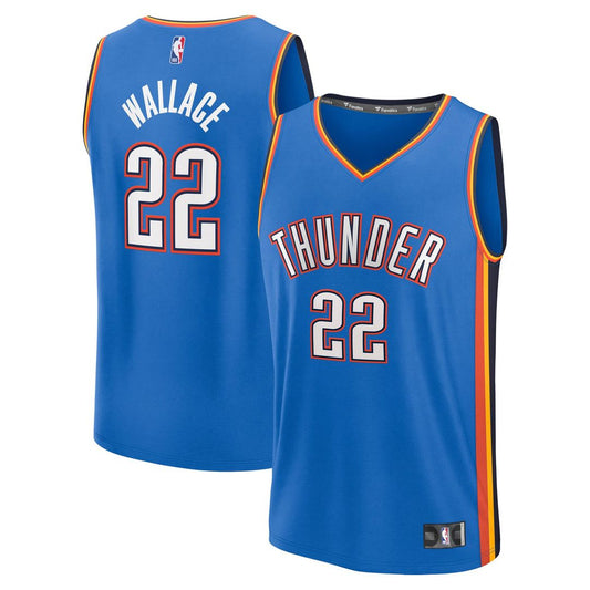 Cason Wallace | Oklahoma City Thunder | Fast Break Replica Player Jersey - Icon Edition - Blue