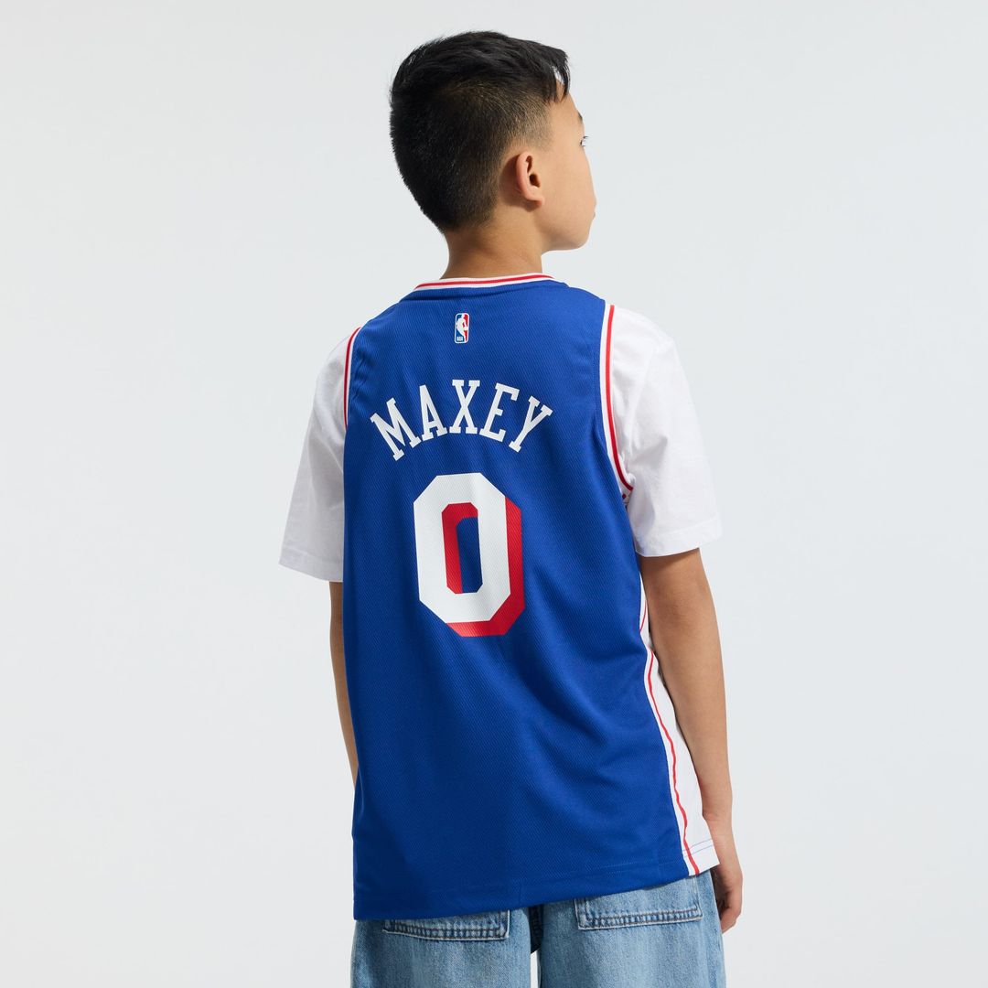 Tyrese Maxey | Philadelphia 76ers | Youth Fast Break Replica Player Jersey - Icon Edition - Royal