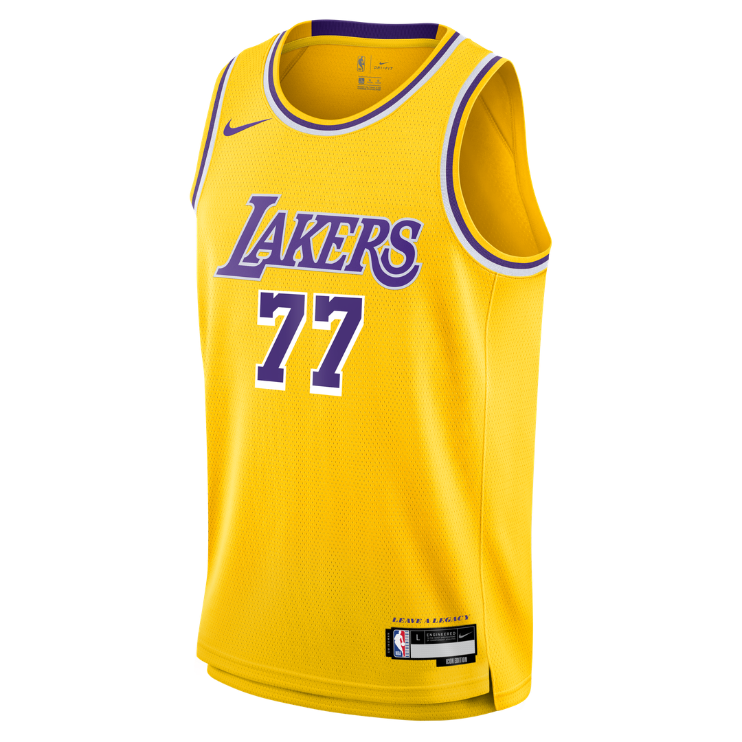 Luka Doncic | Los Angeles Lakers | Youth Swingman Jersey - Icon Edition - Gold