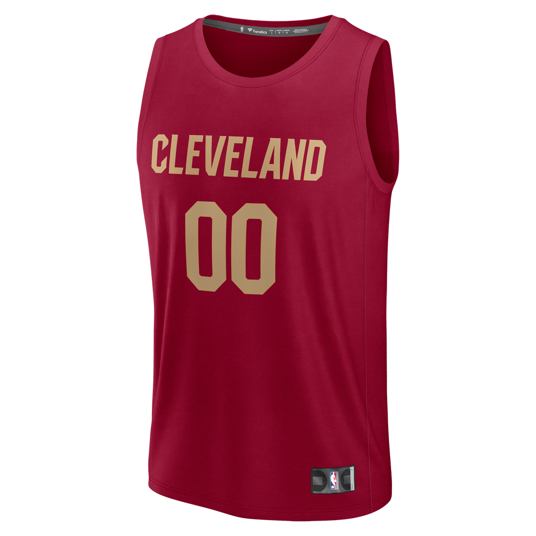 Cleveland Cavaliers | Youth Fast Break Custom Jersey - Statement Edition - Black
