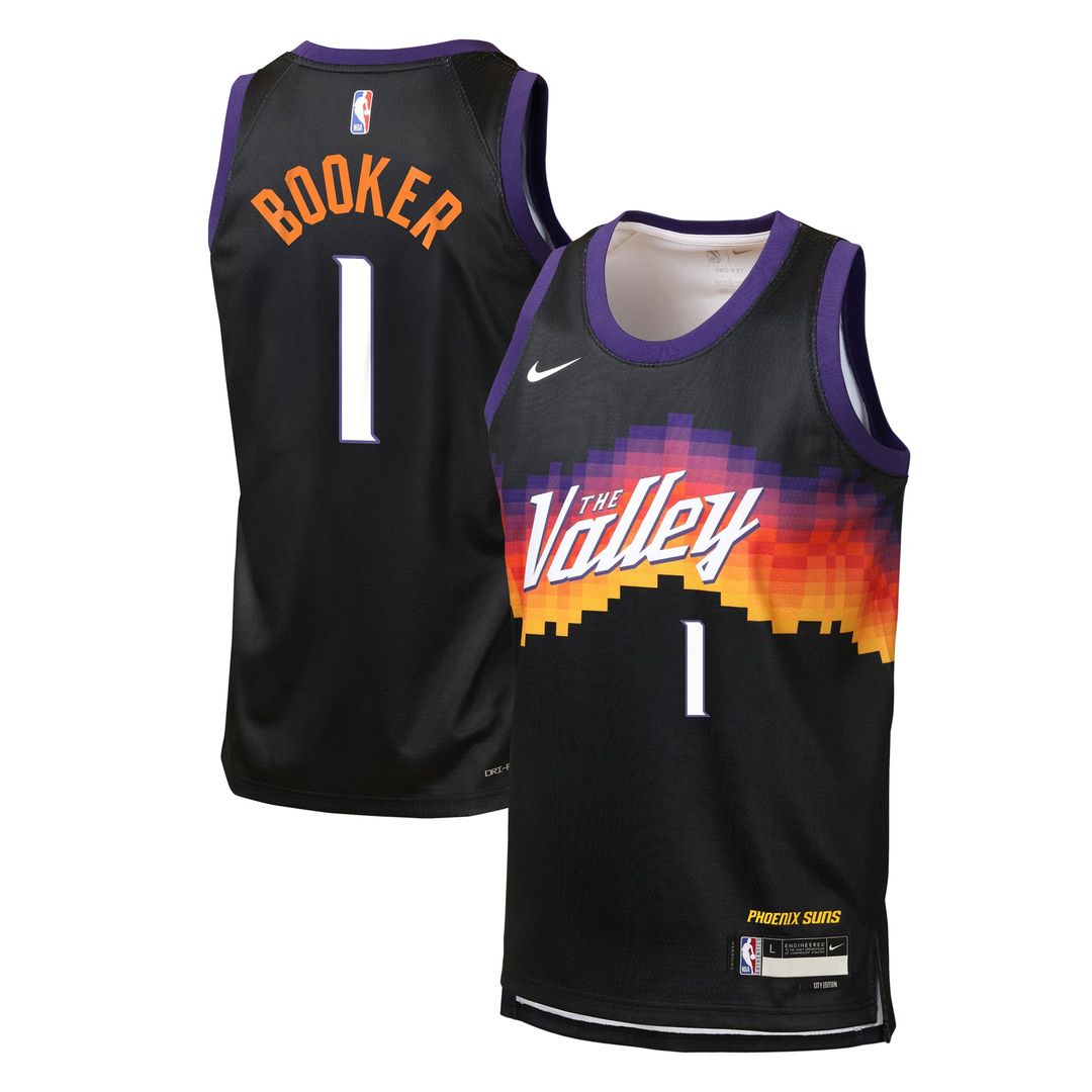 Devin Booker | Phoenix Suns | Youth 2025/26 City Edition Swingman Jersey - Black