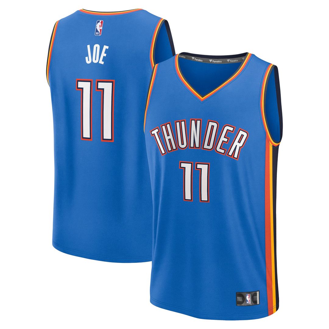 Isaiah Joe | Oklahoma City Thunder | Fast Break Replica Player Jersey - Icon Edition - Blue