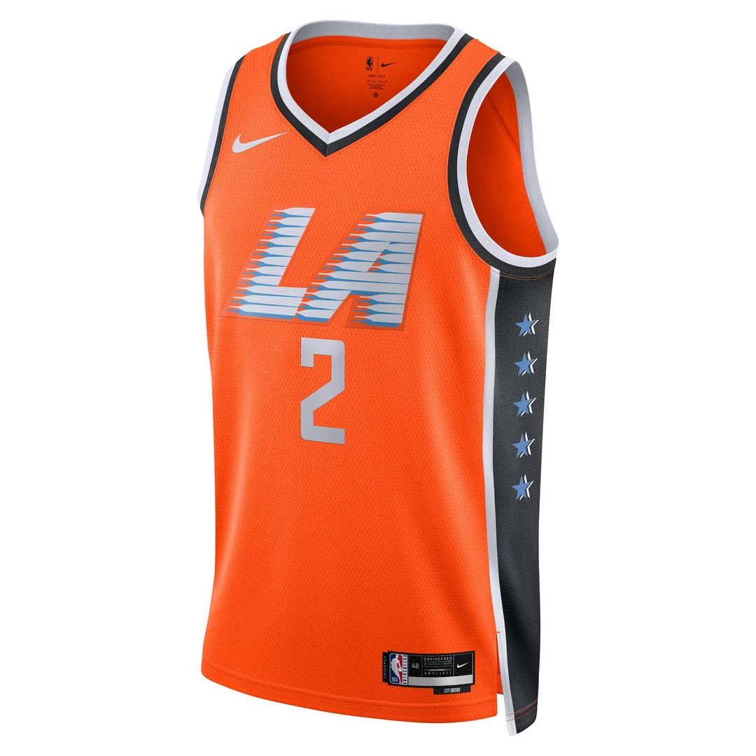 Kawhi Leonard | LA Clippers | Unisex 2025/26 Swingman Jersey - Orange - City Edition