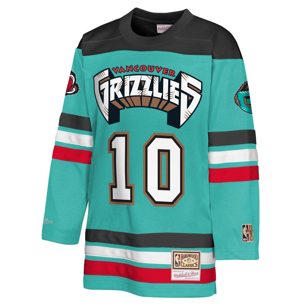 Mike Bibby | Memphis Grizzlies | Youth Maxxed Out 2.0 Fashion Hockey Jersey - Turquoise