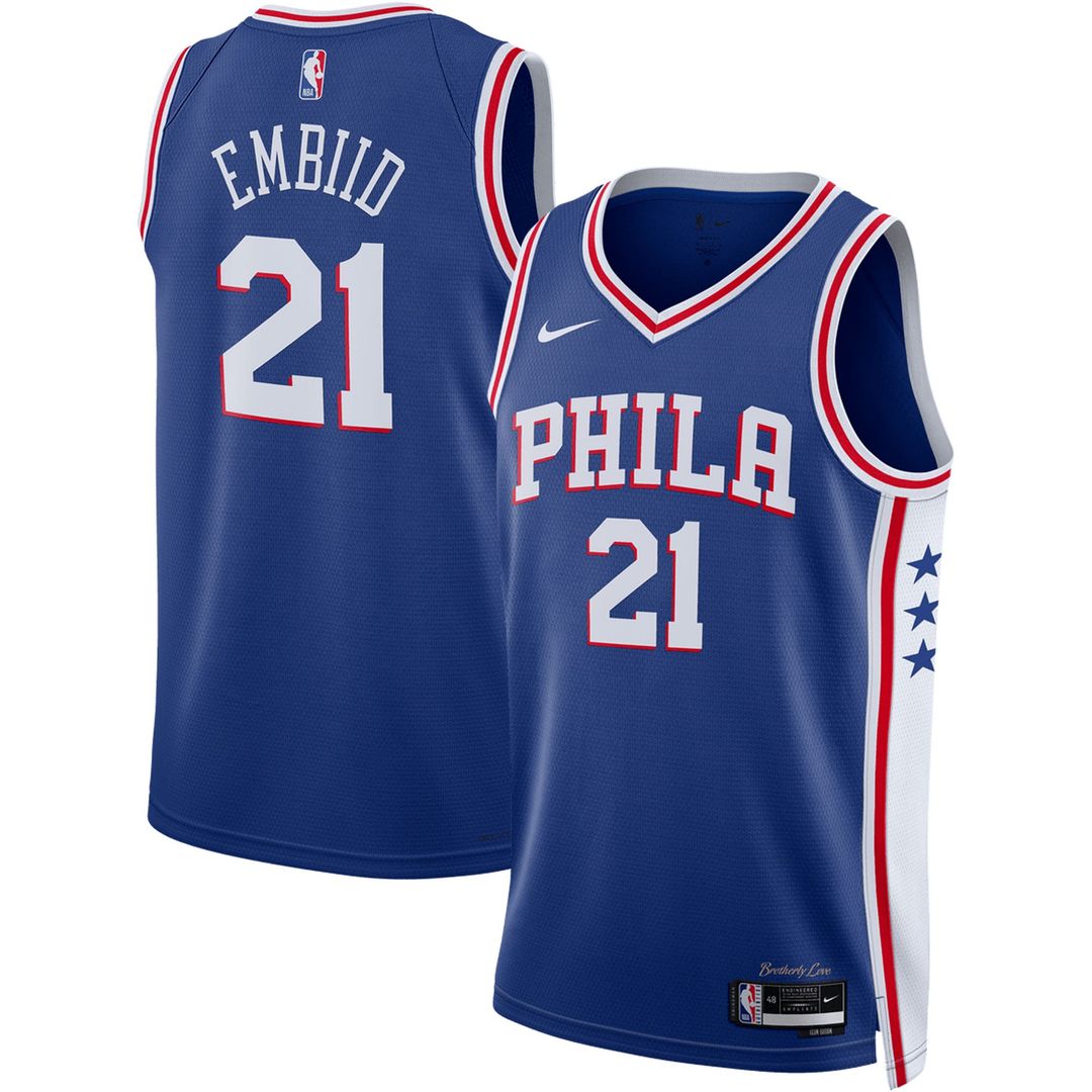 Joel Embiid | Philadelphia 76ers | Unisex Swingman Jersey - Icon Edition - Royal
