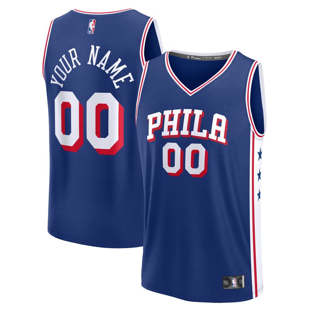 Philadelphia 76ers | Fast Break Custom Jersey - Association Edition - White