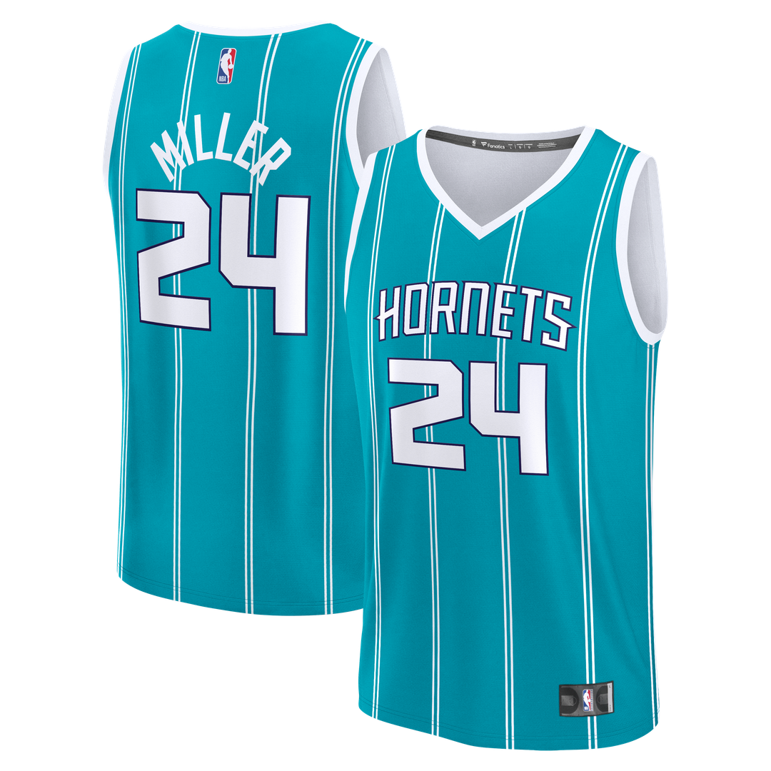 Brandon Miller | Charlotte Hornets | Youth Fast Break Replica Jersey - Teal - Icon Edition