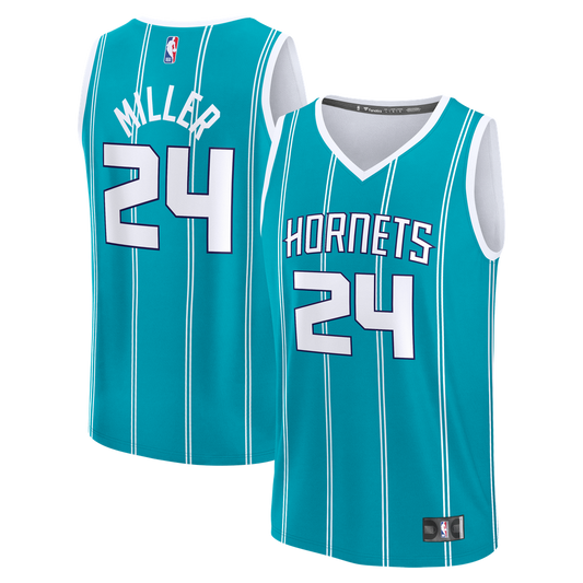 Brandon Miller | Charlotte Hornets | Youth Fast Break Replica Jersey - Teal - Icon Edition