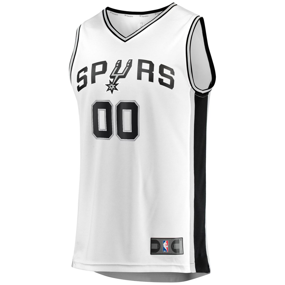 San Antonio Spurs | Youth Fast Break Replica Custom Jersey - Association Edition - White