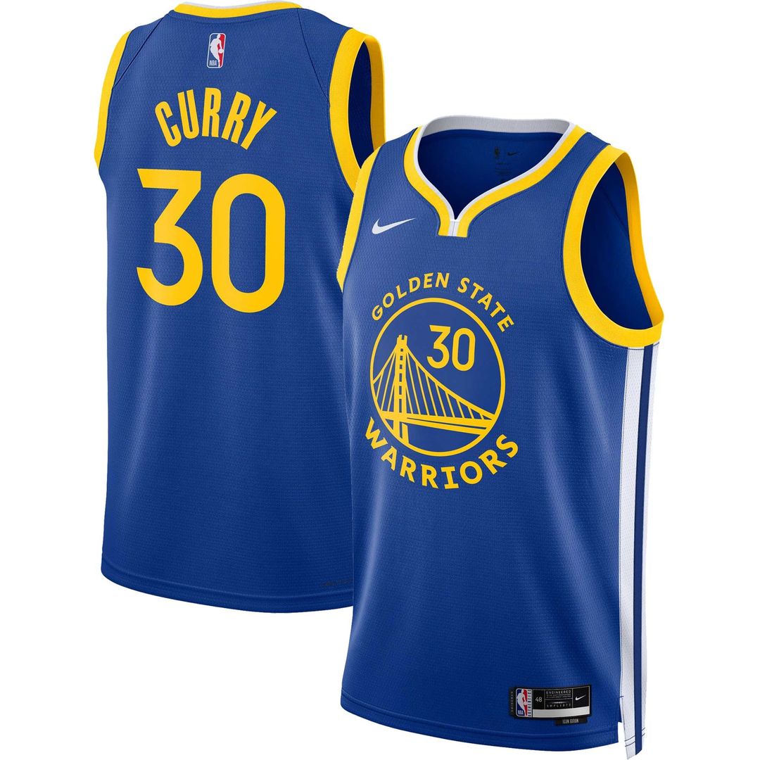 Stephen Curry | Golden State Warriors | Unisex Swingman Jersey - Icon Edition - Royal