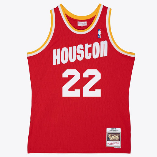 Clyde Drexler | Houston Rockets | 1994/95 Swingman Jersey - Red