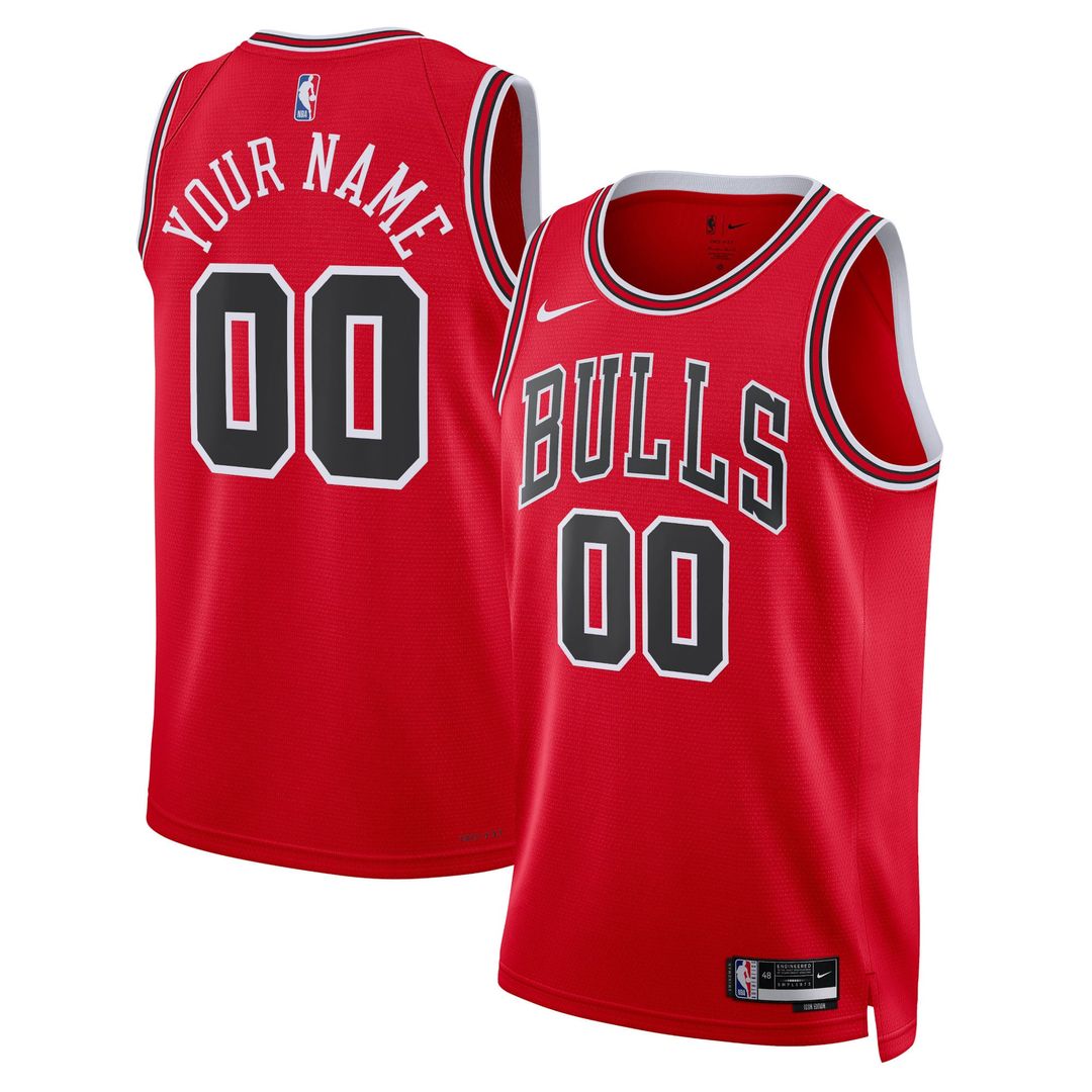 Chicago Bulls | Unisex Swingman Custom Jersey Red - Icon Edition