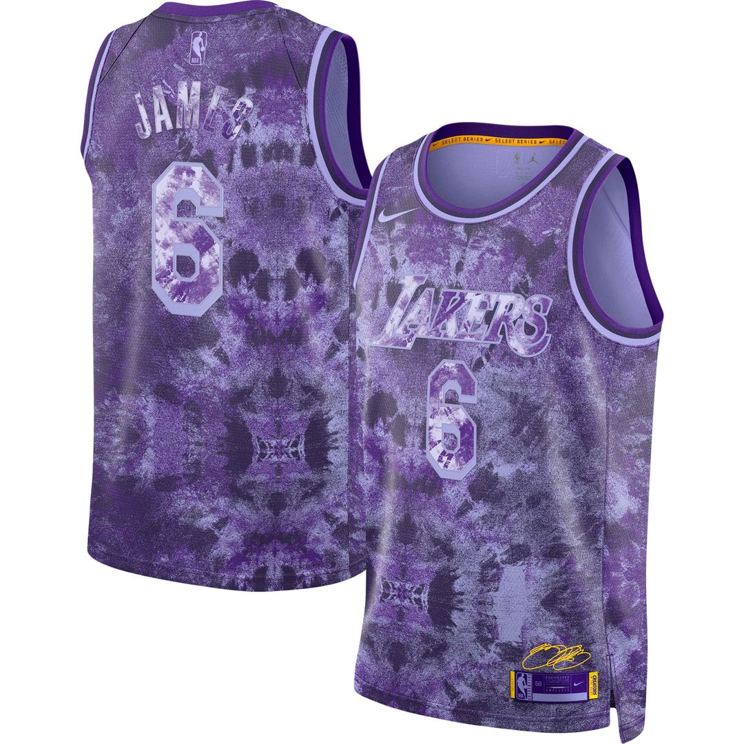 LeBron James | Los Angeles Lakers | Unisex Select Series Swingman Jersey - Purple