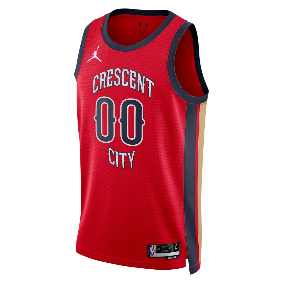 New Orleans Pelicans | Memphis Grizzlies | Unisex Swingman Custom Jersey - Red - Statement Edition