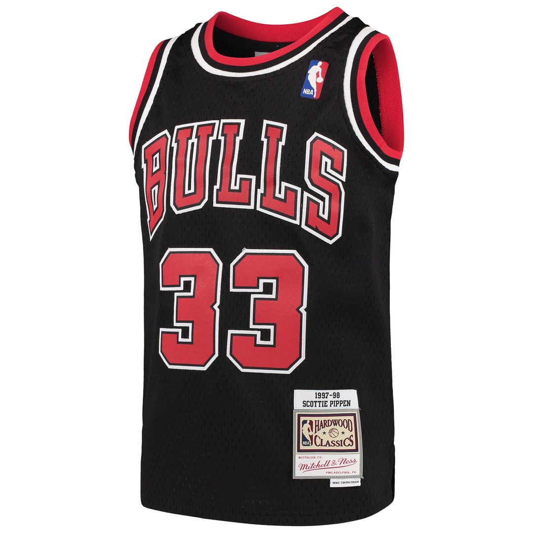 Scottie Pippen | Chicago Bulls | Youth 1997 - 98 Hardwood Classics Swingman Jersey - Red