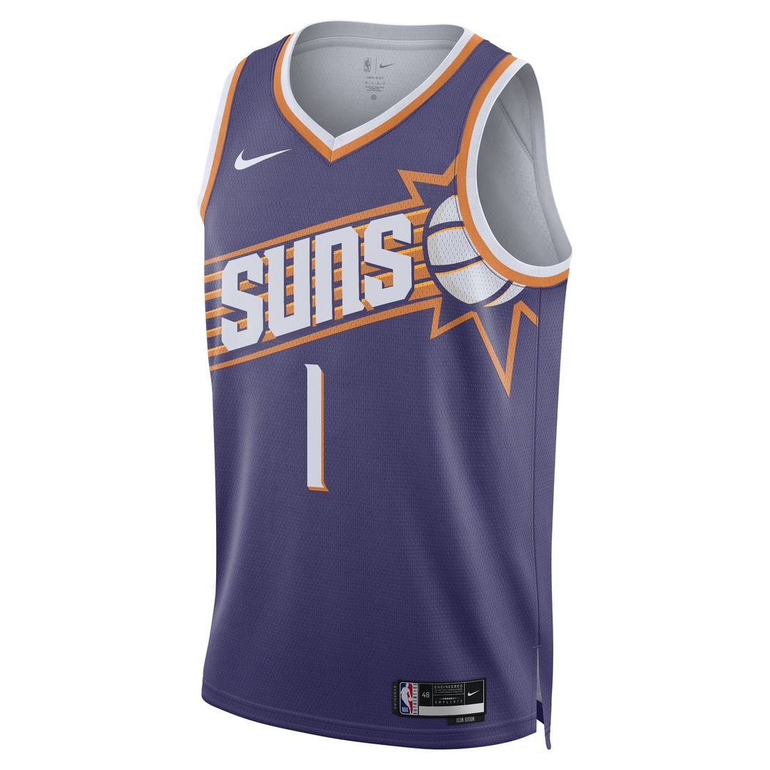 Devin Booker | Phoenix Suns | Unisex Swingman Jersey - Icon Edition - Purple