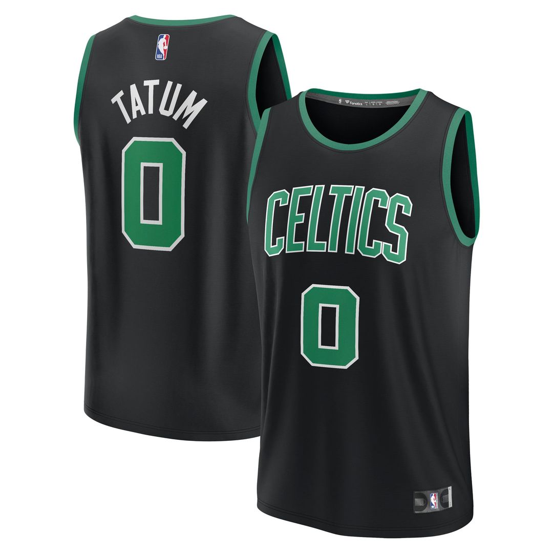 Jayson Tatum | Boston Celtics | Fast Break Replica Player Jersey - Statement Edition - Black