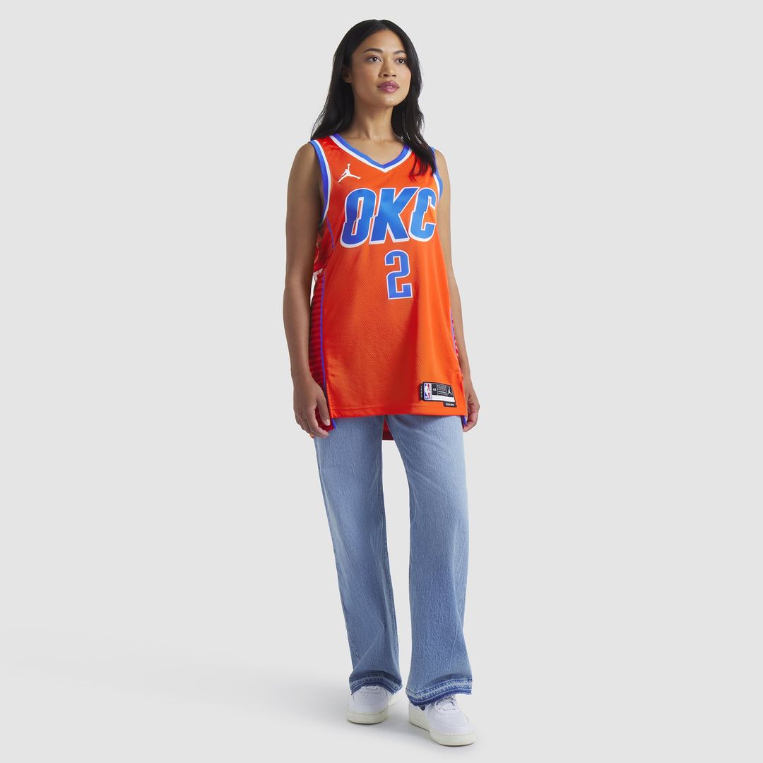 Shai Gilgeous-Alexander | Oklahoma City Thunder | Unisex Swingman Jersey - Statement Edition - Orange