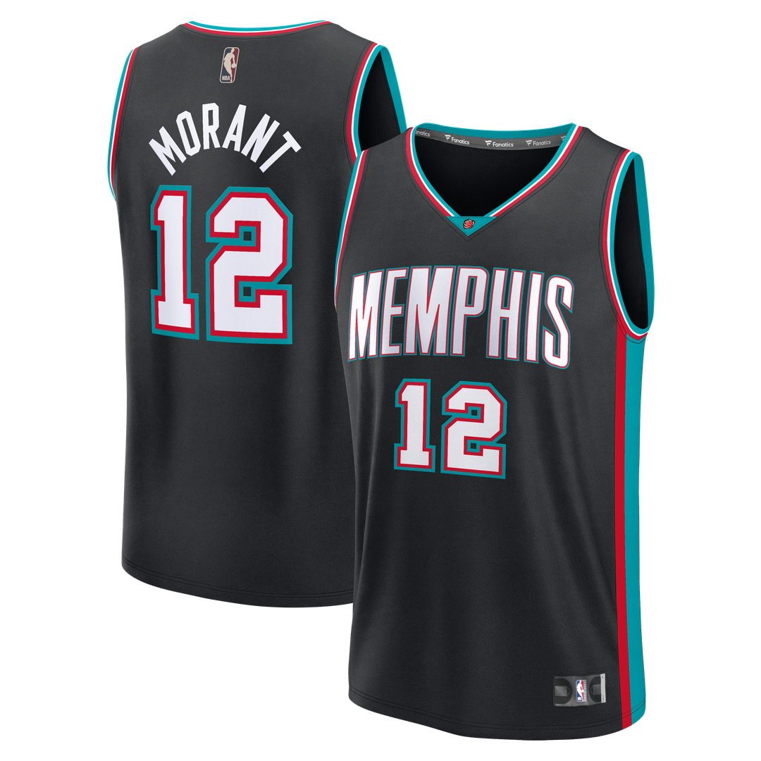 Ja Morant | Memphis Grizzlies | Fast Break Jersey - Classic Edition - Black