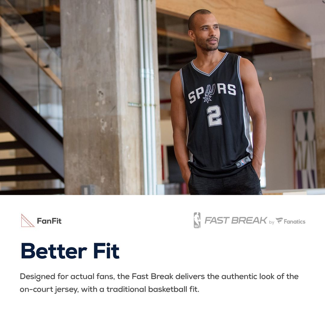 Keldon Johnson | San Antonio Spurs | Fast Break Replica Jersey Black - Icon Edition