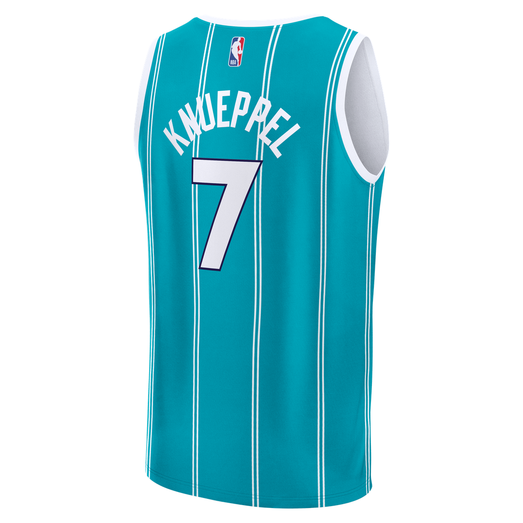 Kon Knueppel | Charlotte Hornets | 2025 NBA Draft First Round Pick Fast Break Replica Jersey - Icon Edition - Teal