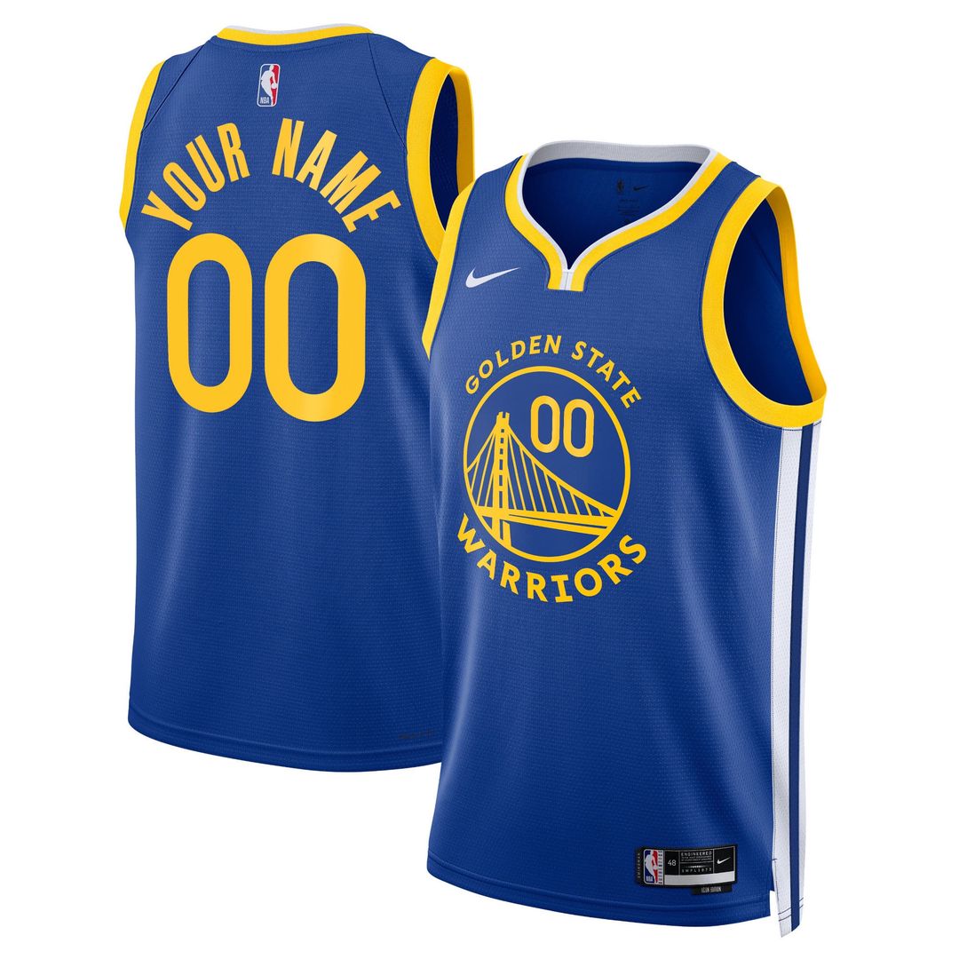 Golden State Warriors | Unisex Swingman Custom Jersey Royal - Icon Edition