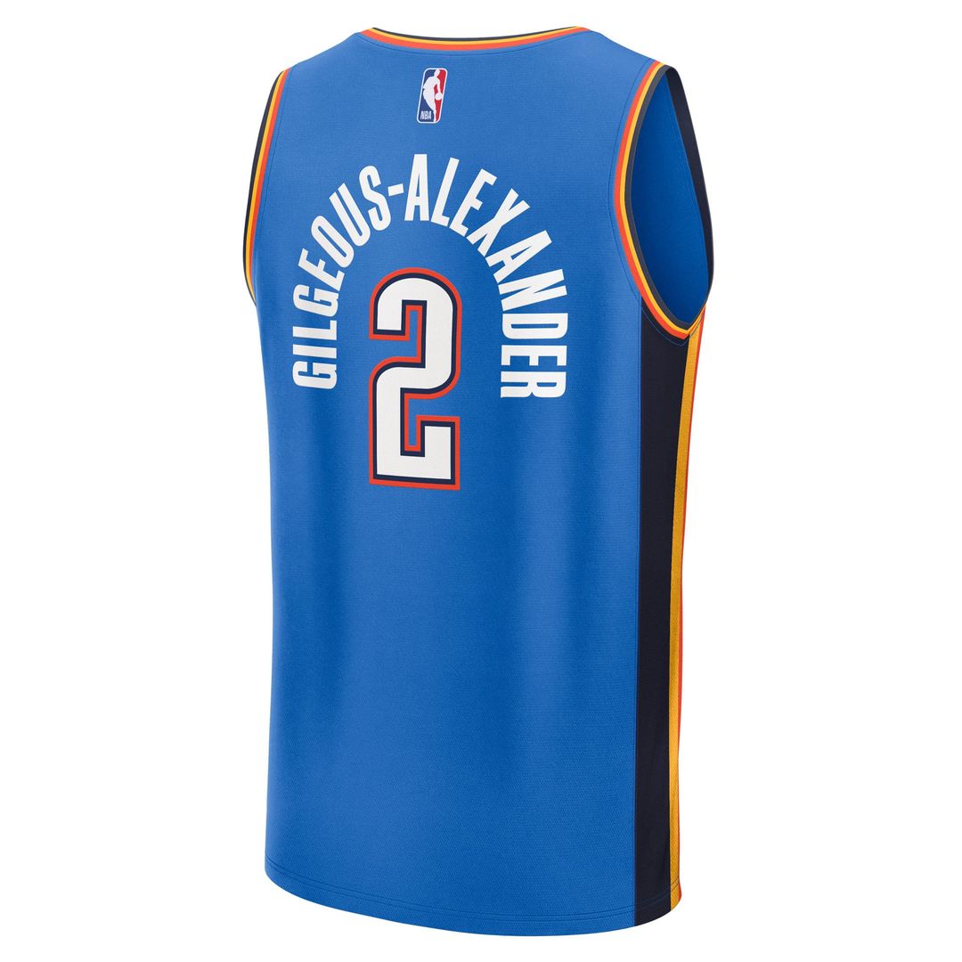 Shai Gilgeous-Alexander | Oklahoma City Thunder | Big & Tall Fast Break Jersey - Icon Edition - Blue