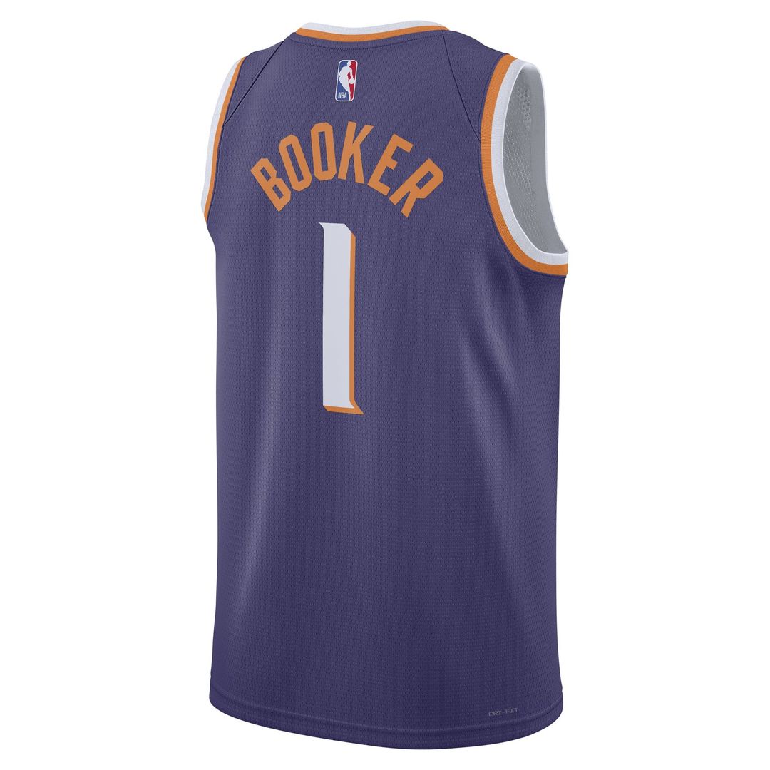 Devin Booker | Phoenix Suns | Unisex Swingman Jersey - Icon Edition - Purple