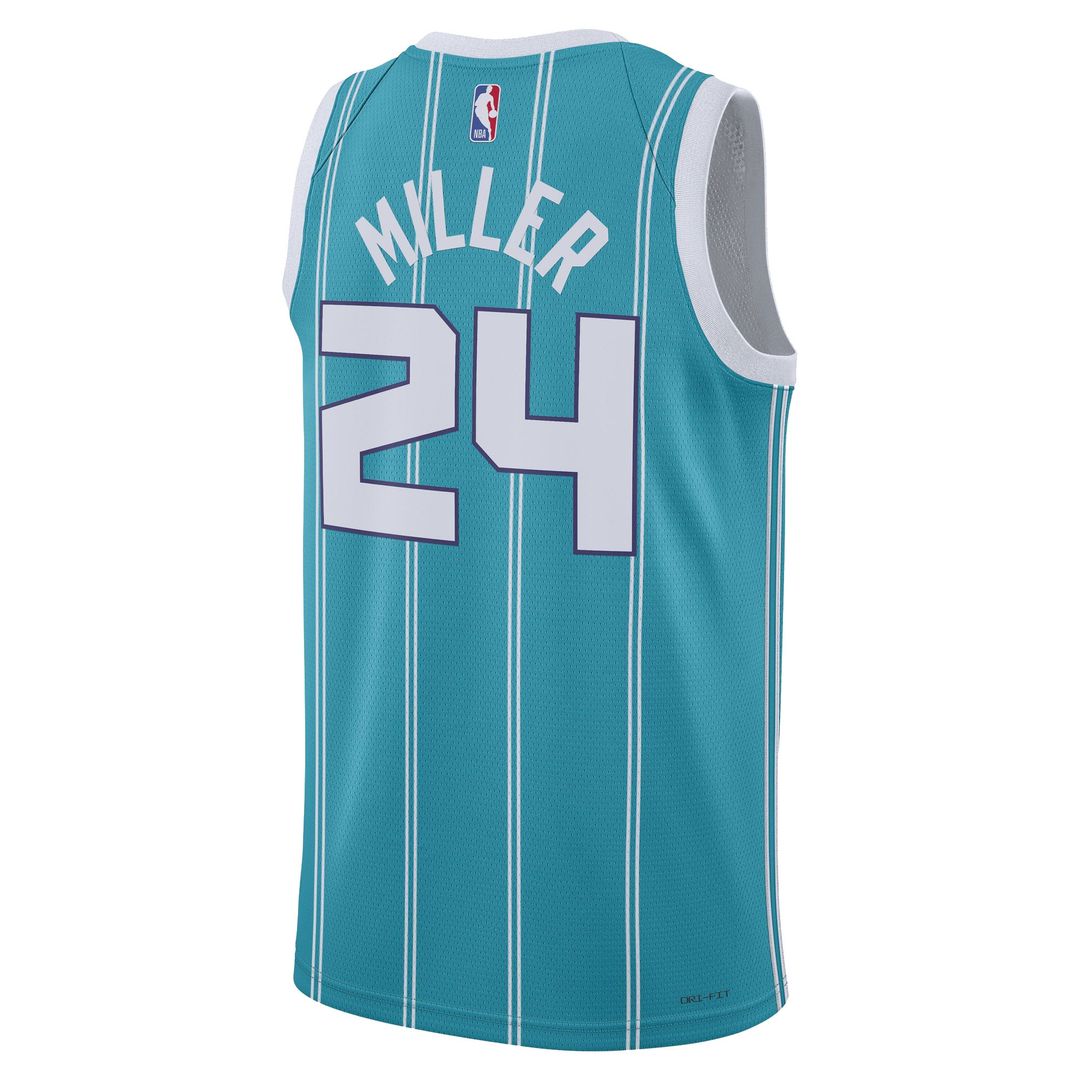Brandon Miller | Charlotte Hornets | Unisex NBA Draft Swingman Jersey - Icon Edition - Teal