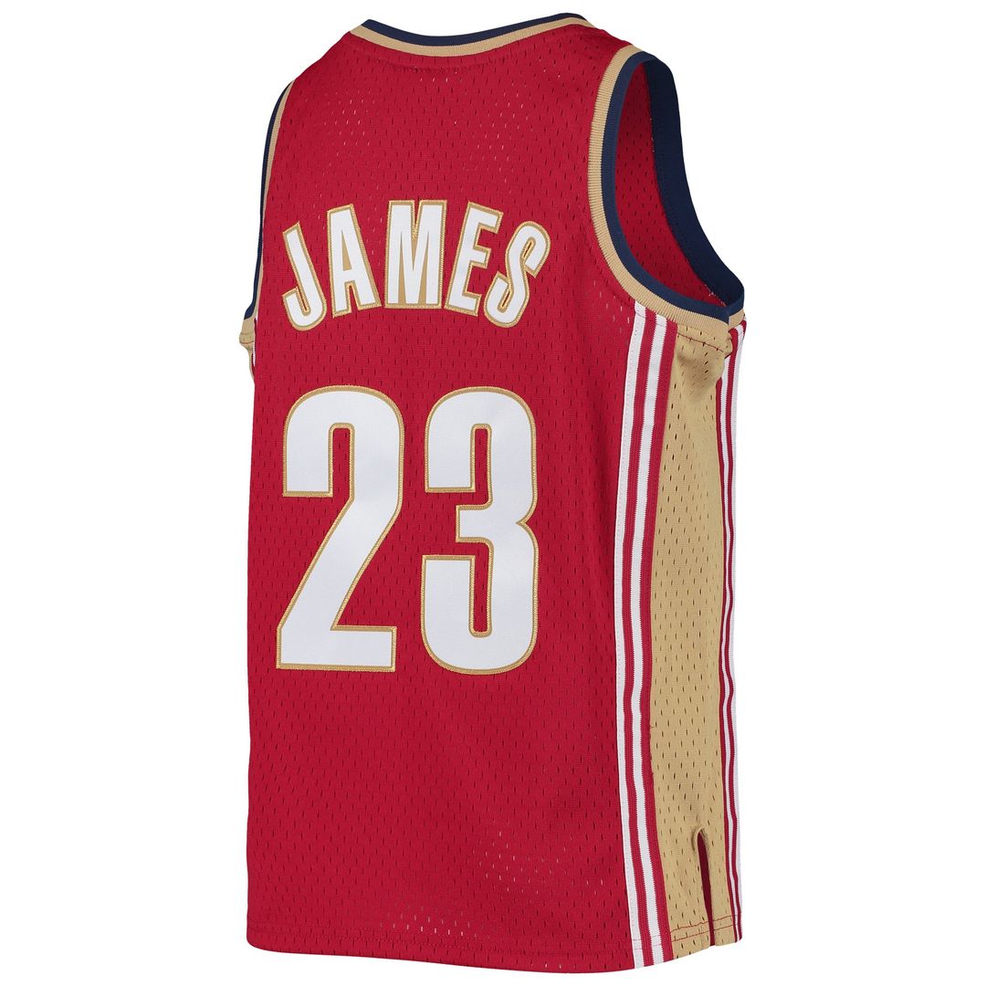 LeBron James | Cleveland Cavaliers | Youth 2003 - 04 Hardwood Classics Swingman Jersey - Wine