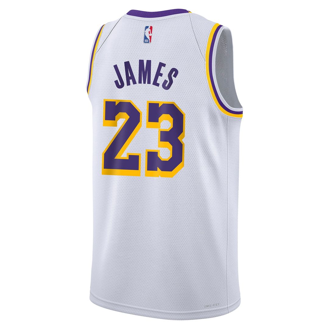 LeBron James | Los Angeles Lakers | Youth Swingman Jersey - Association Edition - White