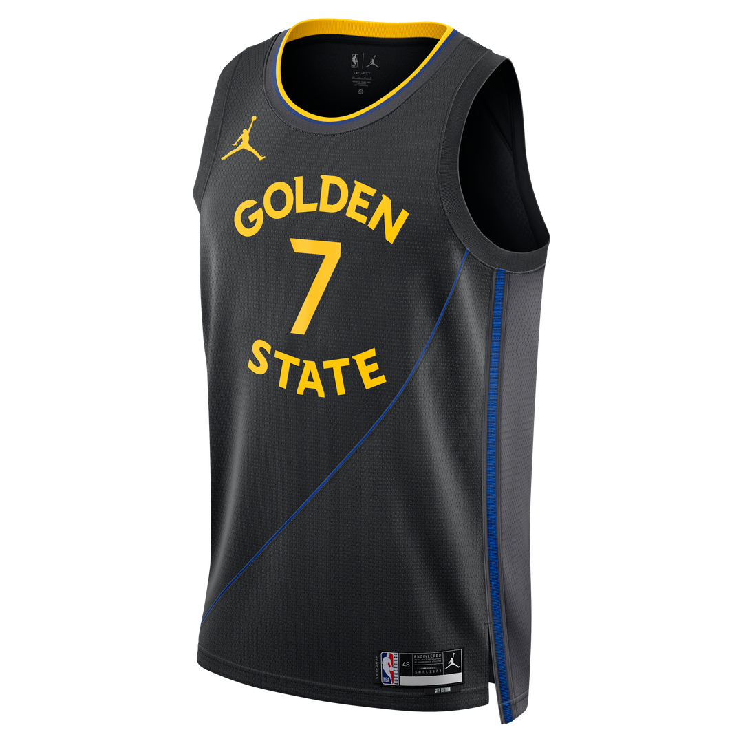 Kristaps Porzingis | Golden State Warriors | Unisex Swingman Jersey - Statement Edition - Black