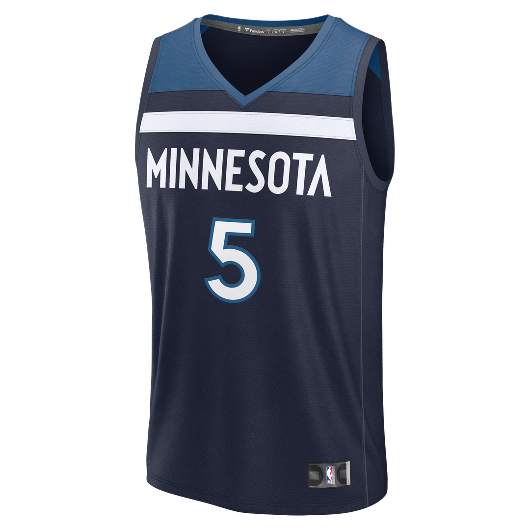 Anthony Edwards | Minnesota Timberwolves | Fast Break Replica Player Jersey - Icon Edition - Navy