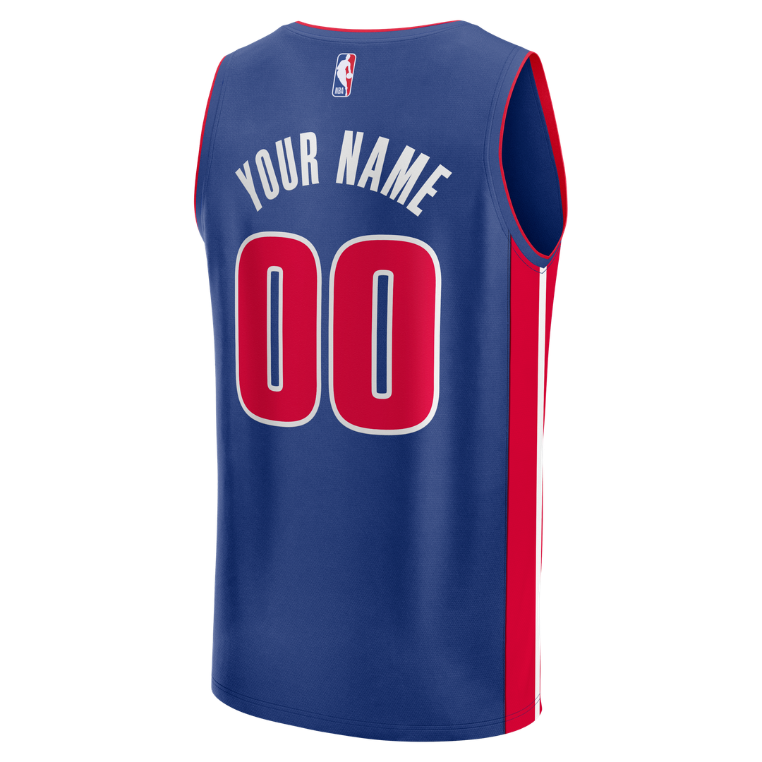 Detroit Pistons | Fast Break Custom Jersey - Icon Edition - Blue