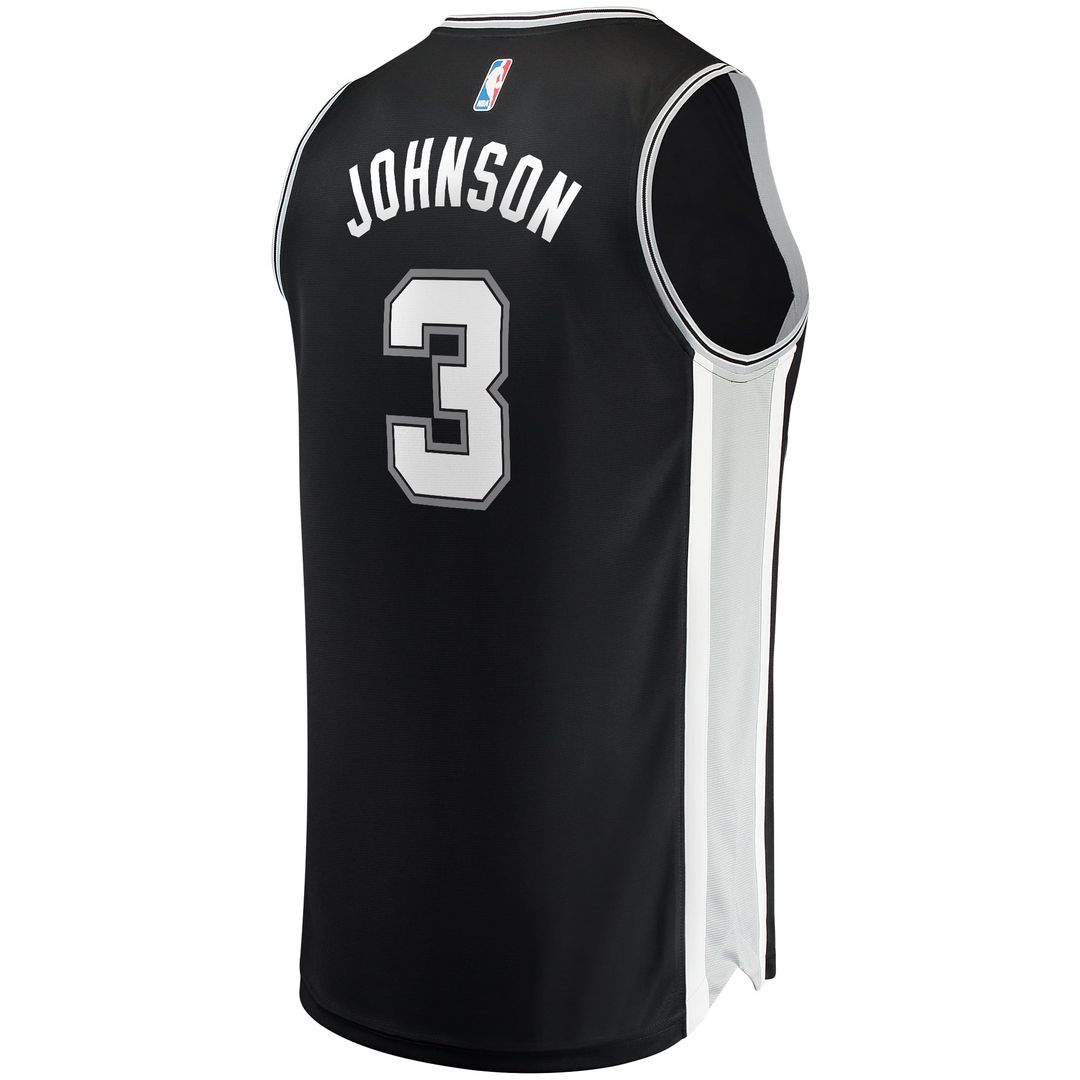 Keldon Johnson | San Antonio Spurs | Fast Break Replica Jersey Black - Icon Edition