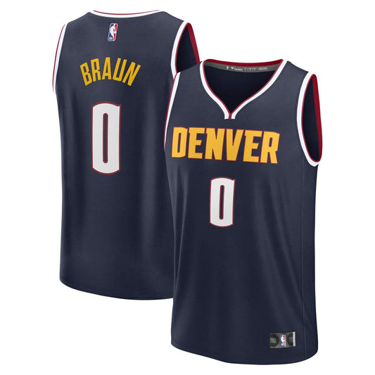 Christian Braun | Denver Nuggets | Fast Break Replica Player Jersey - Icon Edition - Navy