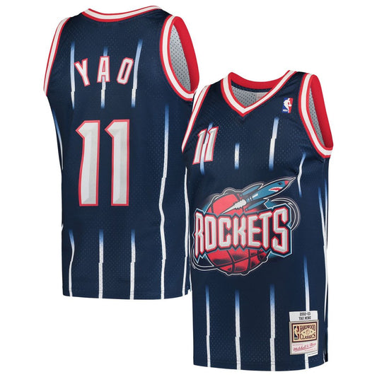 Yao Ming | Houston Rockets | 2002/03 Hardwood Classics Swingman Jersey - Navy