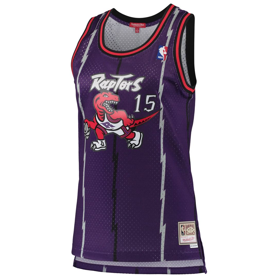 Vince Carter | Toronto Raptors | Women's 1998/99 Hardwood Classics Swingman Jersey - Purple