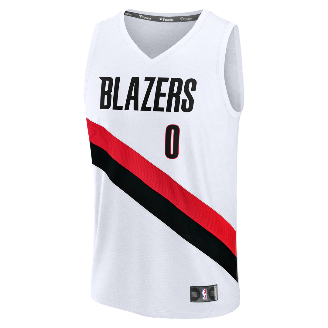 Damian Lillard | Portland Trail Blazers | Fast Break Replica Jersey - White - Association Edition