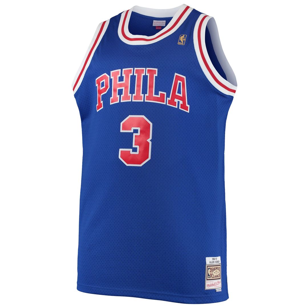 Allen Iverson | Philadelphia 76ers | 2000/01 Big & Tall Hardwood Classics Swingman Jersey - Black