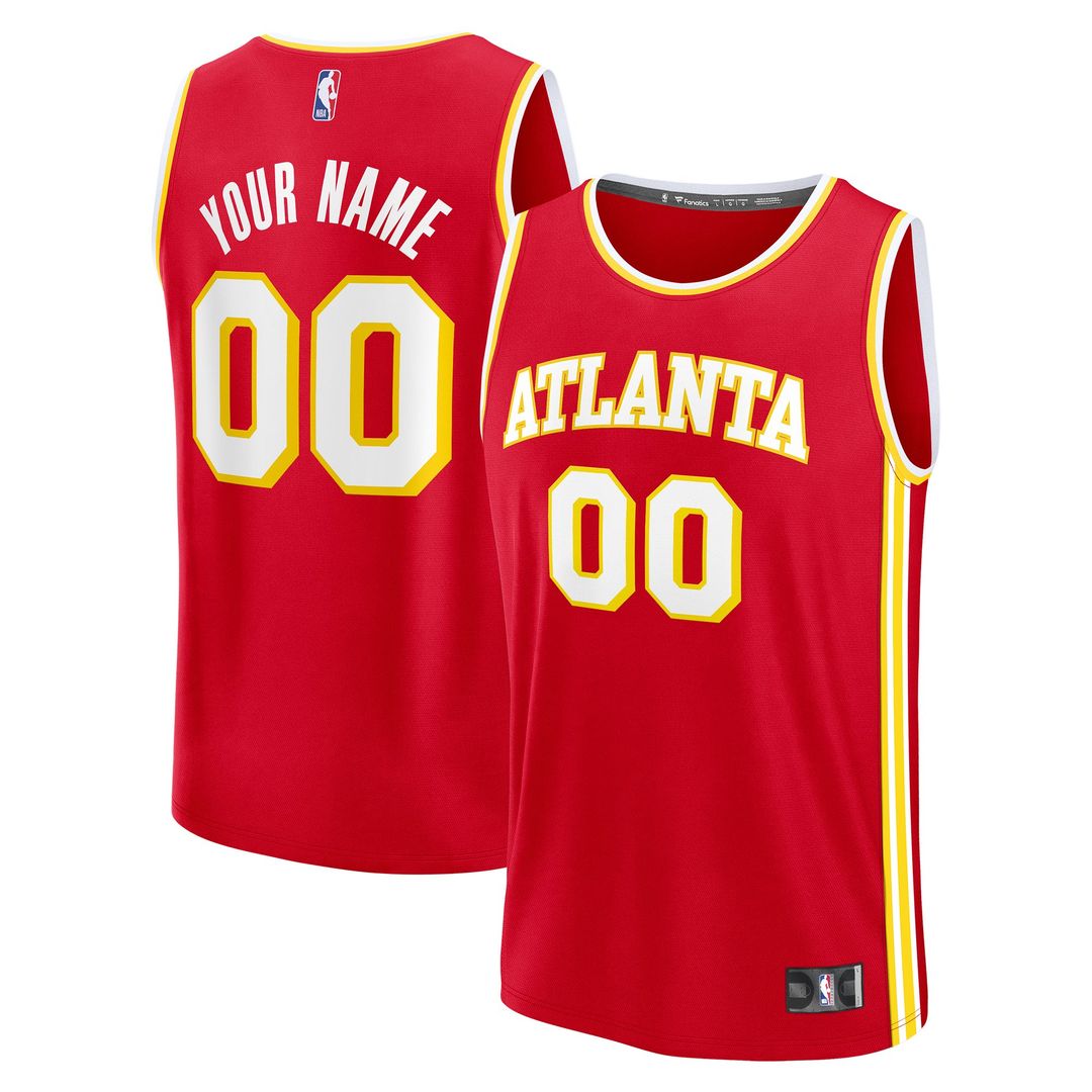 Atlanta Hawks | Fast Break Custom Jersey - Icon Edition - Red