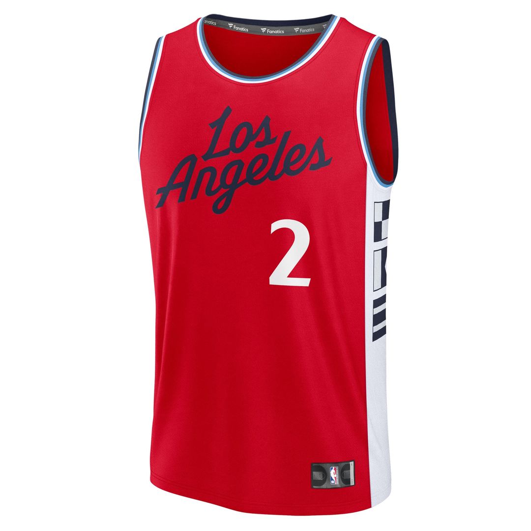 Kawhi Leonard | LA Clippers | Fast Break Replica Player Jersey - Statement Edition - Red